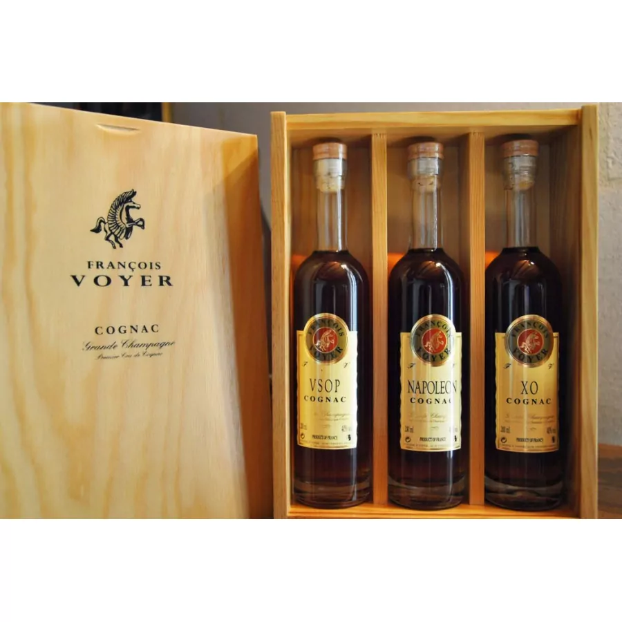 Francois Voyer Tasting Set: VSOP, Napoléon and XO Cognac 01