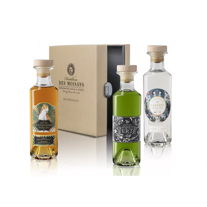 Tasting Box : Ginetic Gin, Canoubier Rum, La Pipette Verte Absinthe 01