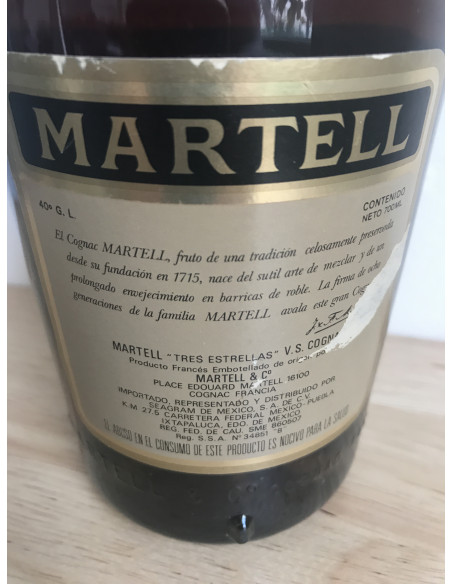 J & F Martell Three Star VS 1980s Cognac 08