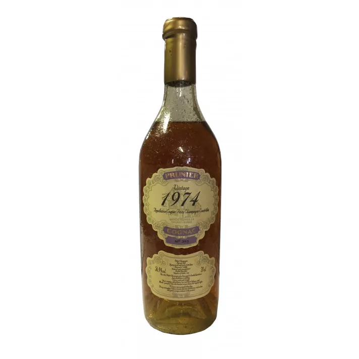 Coñac Prunier Rare Vintage 1974 Petite Champagne 01