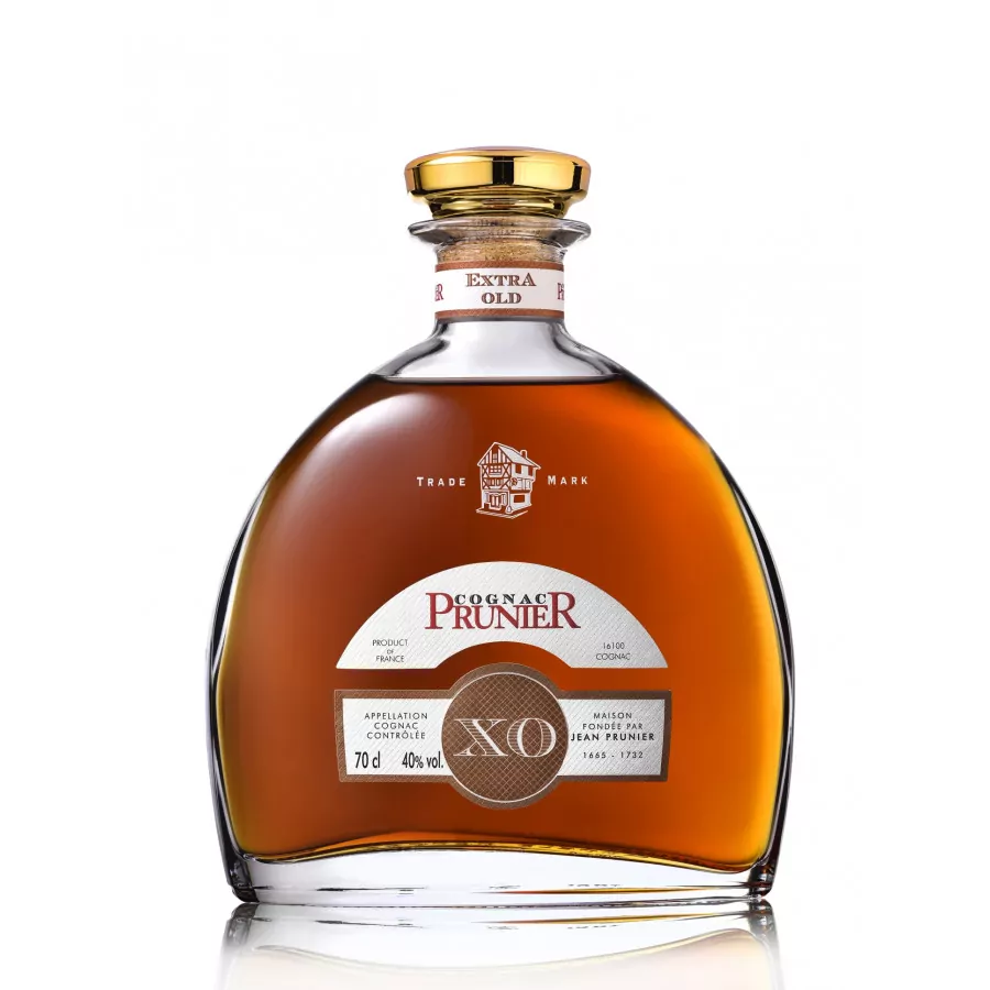 Prunier XO Carafe Cognac + 2 glasses 01