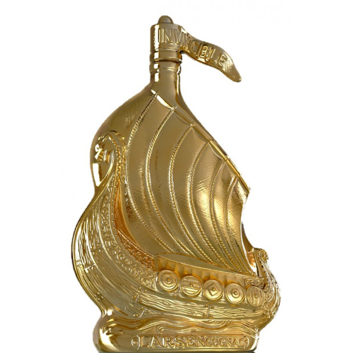 Larsen Viking Ship Gold Carved Cognac 01