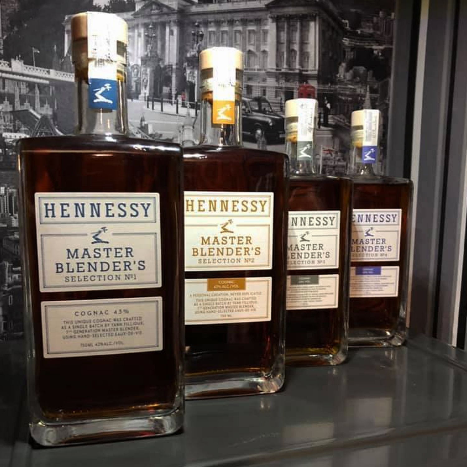 4 bottles of Hennessy Master Blender's Selection 1-4