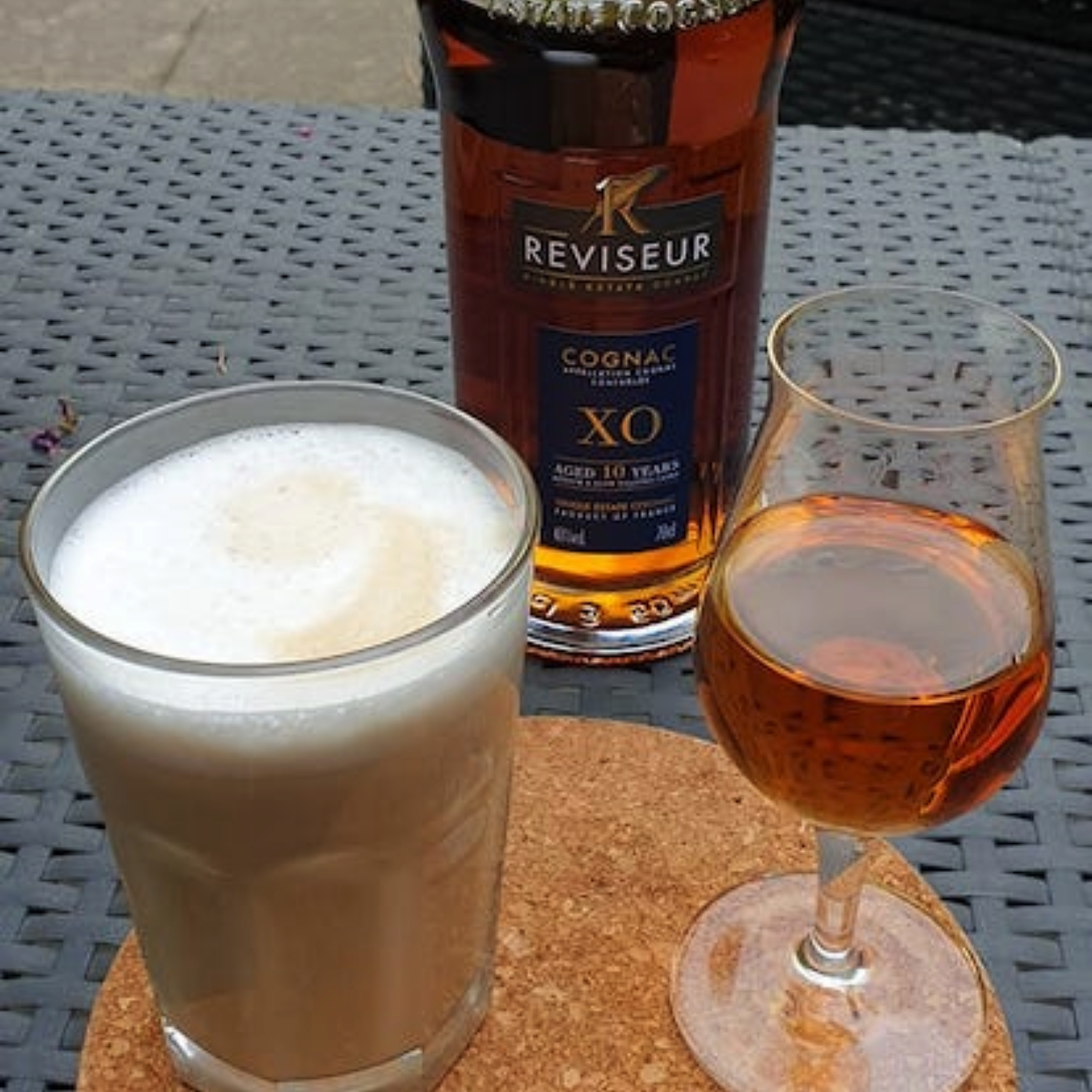 Reviseur XO Cognac enjoyed with a Latte Macchiato