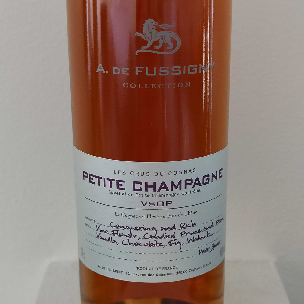 A. de Fussigny Petite Champagne VSOP front label