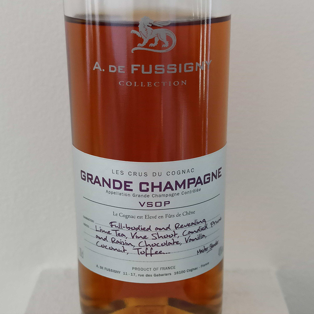 A. de Fussigny Grande Champagne front label