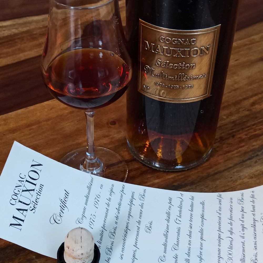 Mauxion Sélection Multimillésimes Cognac with glass, cork and certificat