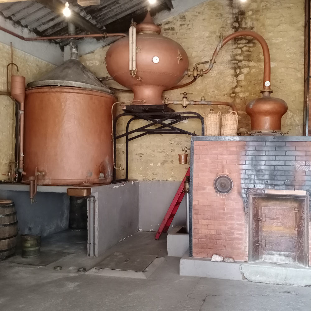 Cognac distillation room